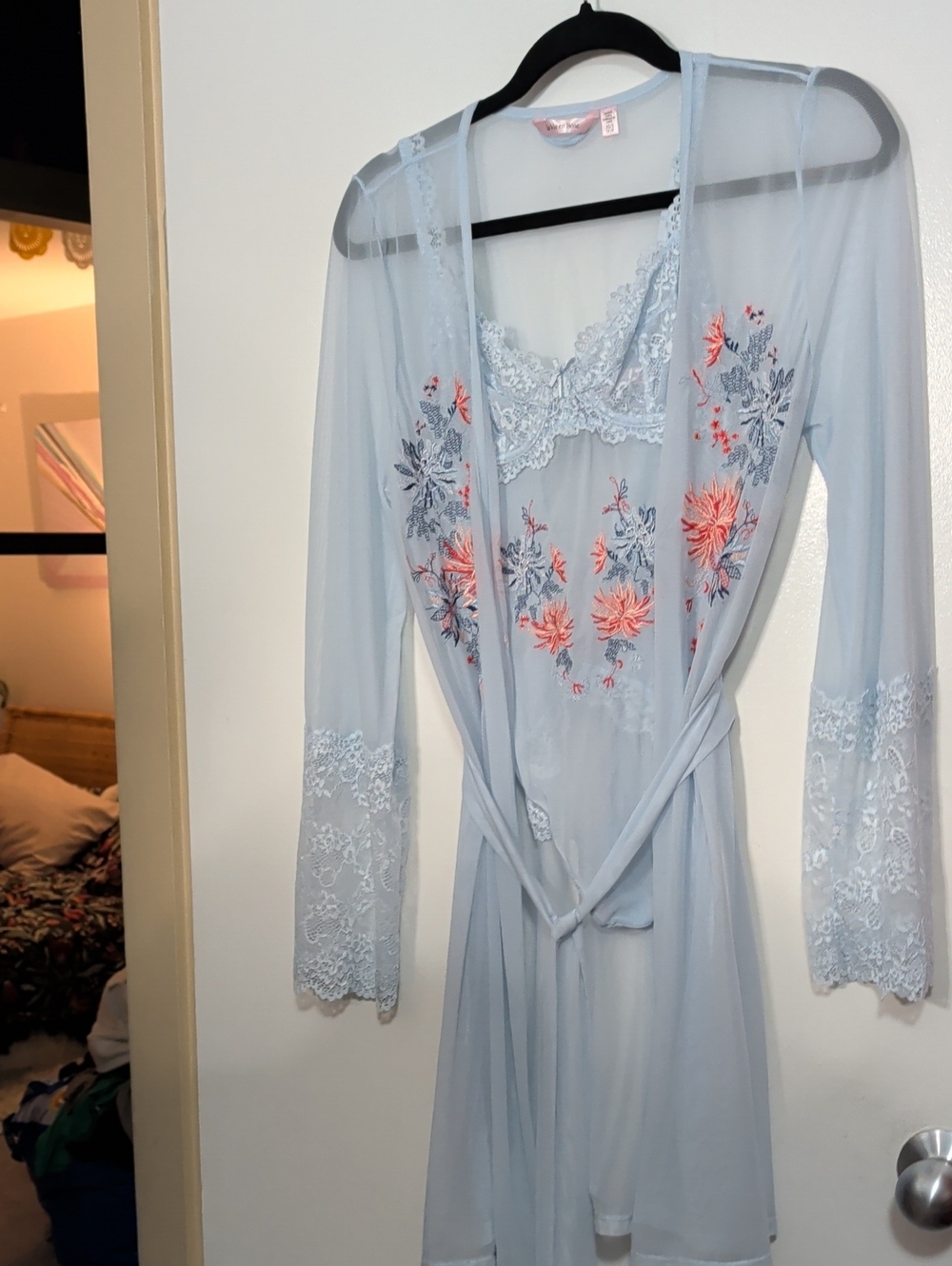 Vintage la vie en rose lingerie 2 PC set